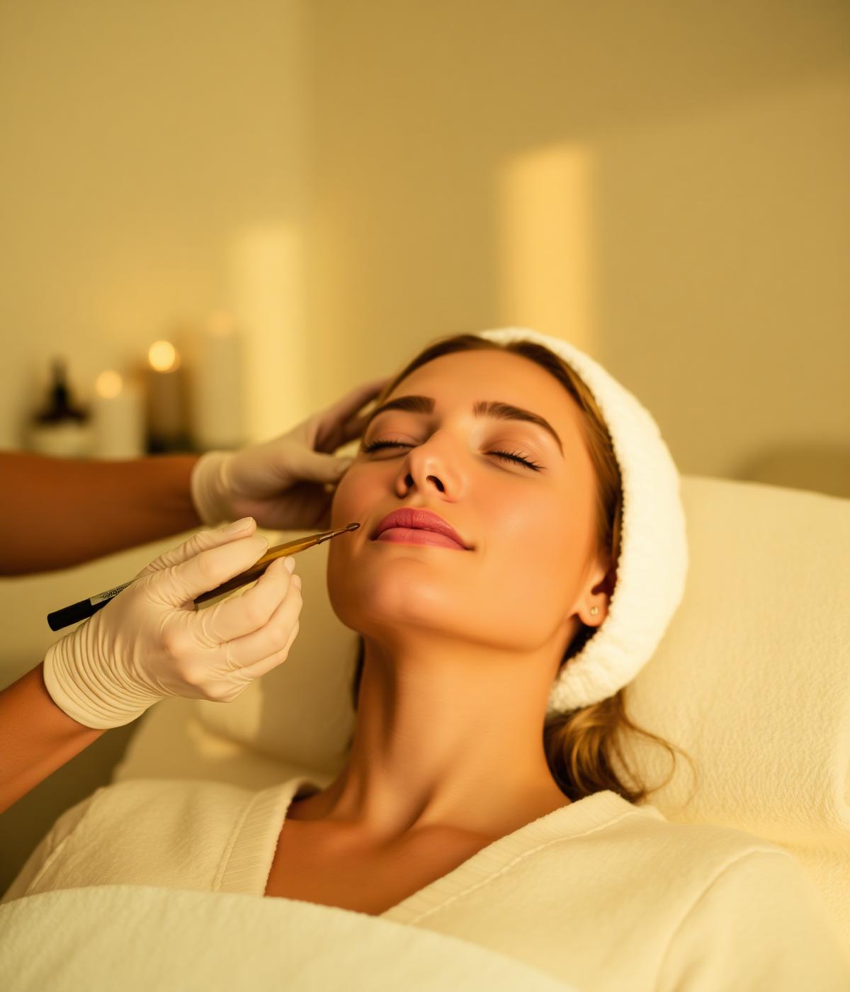 Custom signature facial with serums and gentle care